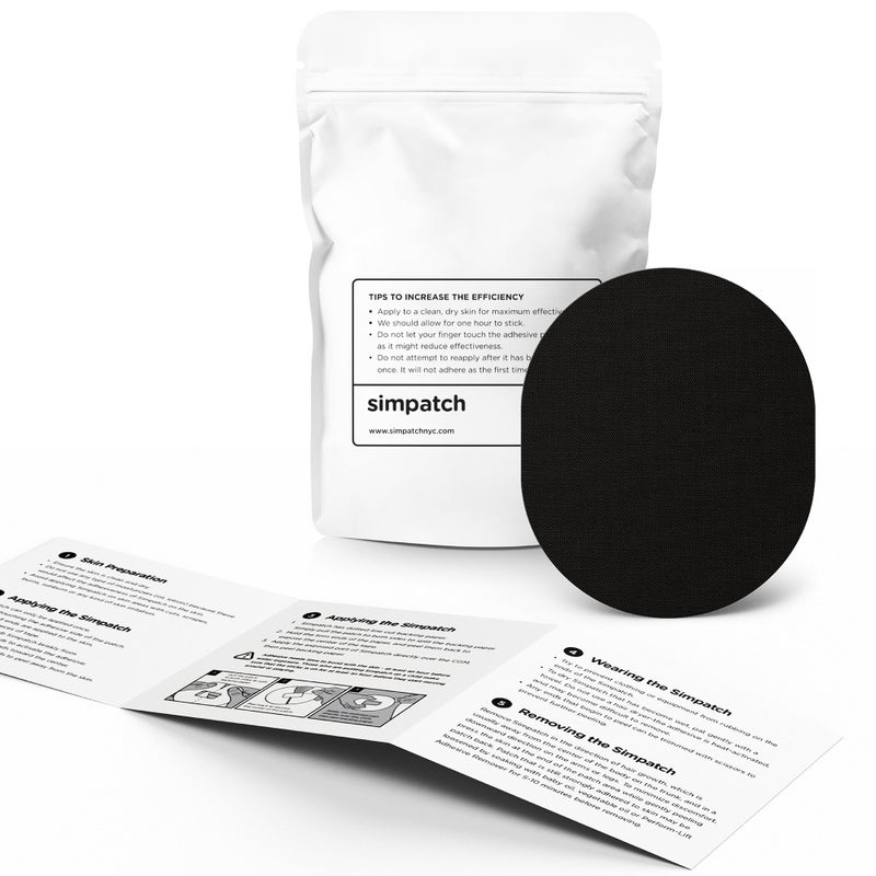 SIMPATCH Universal Adhesive Patch (25-Pack) - Waterproof Adhesive, CGM Patches (Black) - Image 2